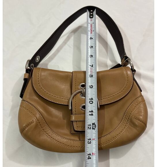 Coach Leahter Soho Hobo Mini Shoulder Bag Buckle Y2k Collection Luxury Rare - Picture 10 of 11